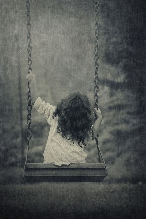 Swingin In The Rain Black And White Photography Children