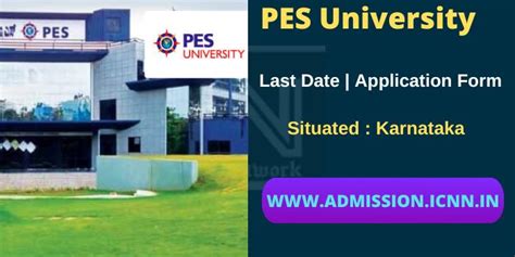 Pes University Admission 2024 Courses Application Form Fee