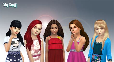 New Pack Available On My Site Include 5 Girls Long Hairs I Created For
