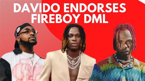 Davido Showers Accolades On Fireboy Dml Ckay Becomes The Most Booked