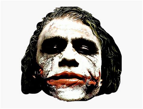 Heath Ledger Joker Creepy Png Download Joker Heath Ledger Scary