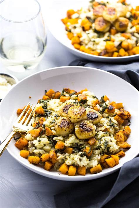 Maybe you would like to learn more about one of these? Seared Scallops with Butternut Squash Risotto | The Girl ...