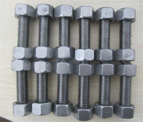Ptfe Xylan Coated Stud Bolts Xylan Fluoropolymer Coated Stud Bolts And Nuts Fluorocarbon