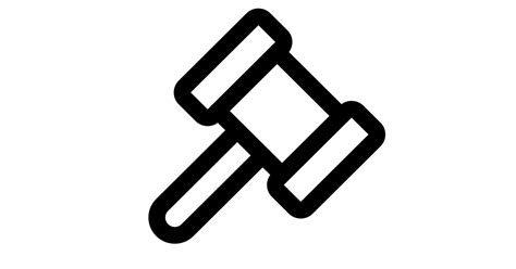 Gavel Free Vector Icon Iconbolt