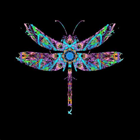 Abstract Dragonfly Digital Art By Deleas Kilgore Fine Art America
