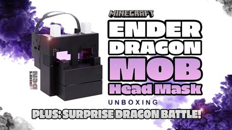 Minecraft Ender Dragon Mob Mask Unboxing Youtube