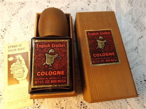 Vintage 4oz English Leather Men Cologne Full Bottle In
