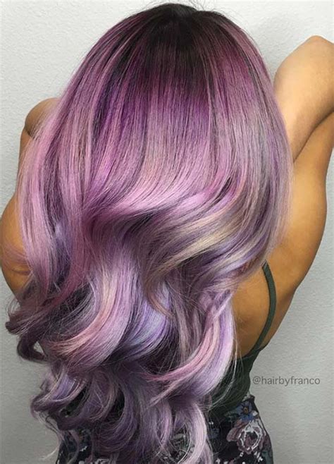 50 Lovely Purple And Lavender Hair Colors Purple Hair