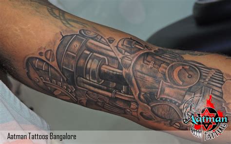 Bio Mechanical Tattoo From Aatman Tattoos Banglore Tattoos Mechanic