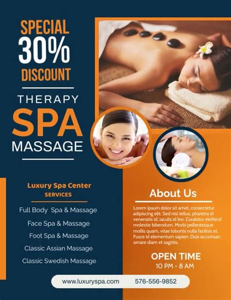 Copia De Spa Massage Therapy Flyer Animated Postermywall