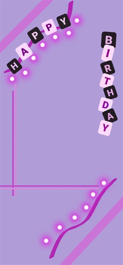 Purple Template For Birthday Birthday Captions Instagram Happy