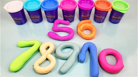 Craft And Learn Numbers From 12345678910 With Play Doh For Preschoolers