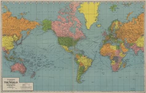 Public Domain World Map Tourist Map Of English
