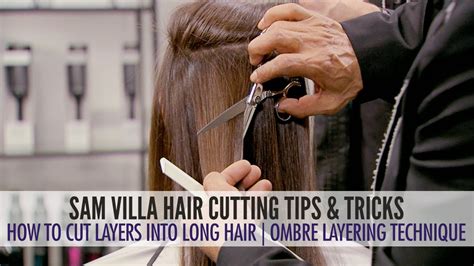 Tie all four sections with elastic bands. How To Cut Layers in Long Hair - The Ombre Layering ...