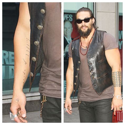 Jason momoa is known for his portrayal of the sea god, and has been compared to poseidon in some instances. I like Jason Momoa's forearm tattoo. It says "bride of ...