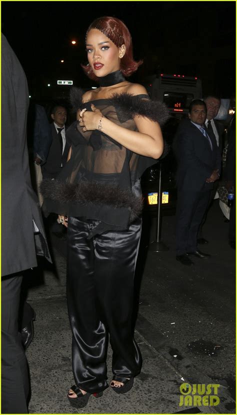 Rihanna Exposes Her Nipples In Completely Sheer Met Gala After