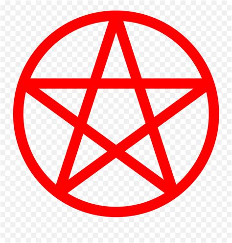 Pentacle Png Pentagram Red Emojipentagram With Emojis Free Emoji