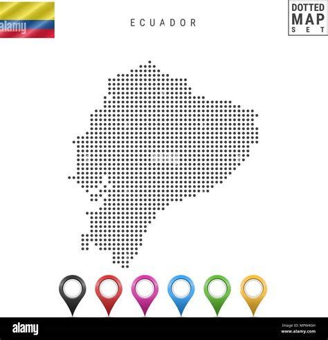 Puntos Vectoriales Mapa De Ecuador Simple Silueta De Ecuador La