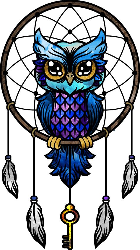 Owl Dream Catcher Drawing Free Download On Clipartmag