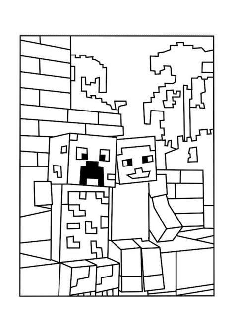 Free Minecraft Coloring Printables Printable Blank World