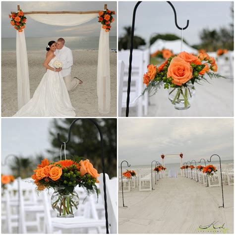 Orange and red reception wedding flowers, wedding decor. Orange Rose Wedding Ideas and Inspirations - A Wedding Blog