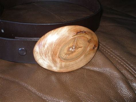 Oval Hand Crafted Natural Rustic Maple Wood Belt Buckle Great Etsy