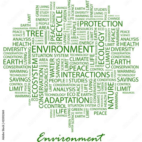 Environment Word Cloud Concept Illustration Stock Vector Adobe Stock