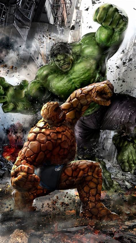 The Thing Vs Hulk By John Gallagher Heroe Marvel Hulk