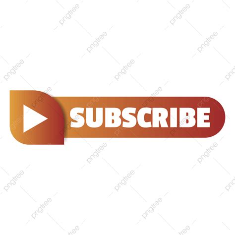 Youtube Subscribe Button Vector Hd Png Images Subscribe Button Design