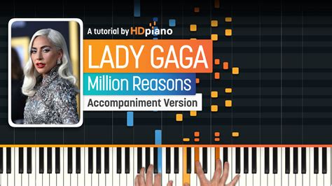 Million Reasons By Lady Gaga Piano Tutorial Hdpiano