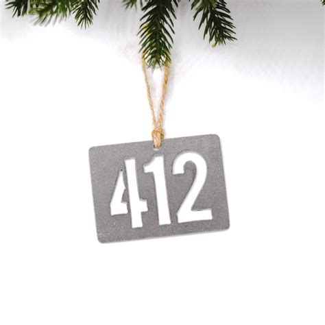 Pittsburgh Pa Area Code 412 Ornament Etsy Uk