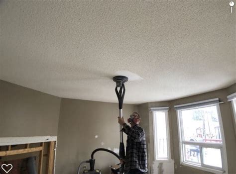 You can remove textured ceiling plaster by scraping it dry, use a solution of water to loosen the plaster before scraping, or simply cover it with a new layer of drywall. Popcorn Ceiling Repair | Removing popcorn ceiling, Popcorn ...