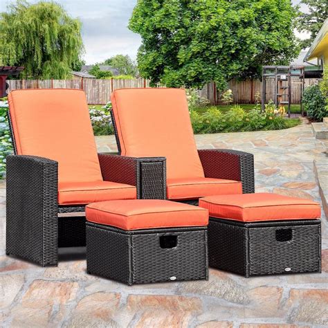 This reclining oxford cloth dining chair set satisfies most of your expectations for leisure. Giantex 3PCS Patio Furniture Reclining Recliner Set ...