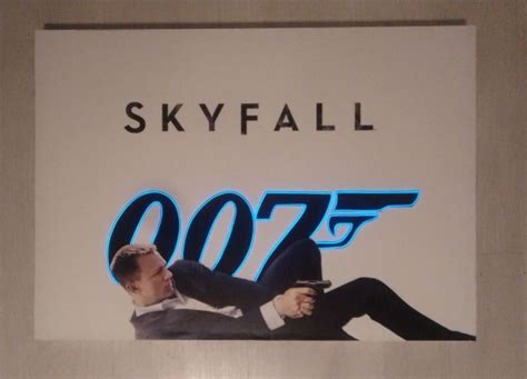 James Bond 007 Skyfall Daniel Craig Poster Blue Neon Catawiki