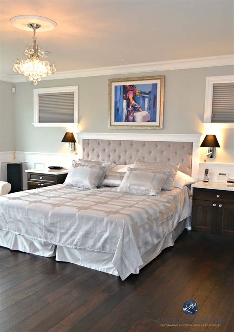 Benjamin Moore Revere Pewter In Glam Master Bedroom With White