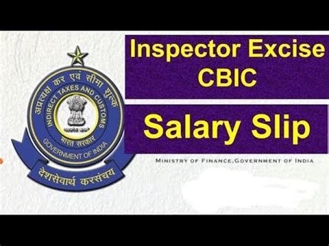 Excise Inspector Salary Slip Excise Inspector Salary In X Y Z City