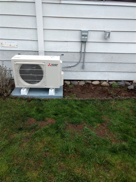 Installation Of Mitsubishi Ductless Heat Pump For Energy Efficient