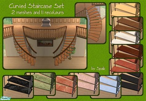 The Sims Resource Curved Staircase Set