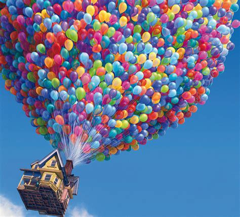 It can be used as a phrase or another one is up and away is also the title of a song which was released in 1967 and has been sung by many well known singers including nancy sinatra. The "Up" hot air balloon is REAL - NaturePonics, LLC.