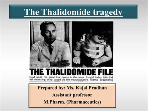 Thalidomide Tragedy Ppt