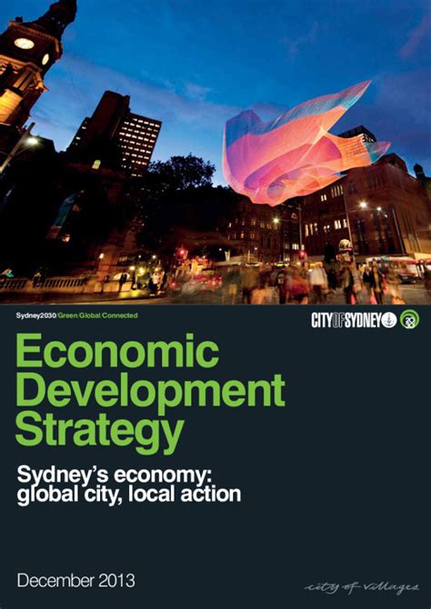 Economic Development Strategy City Of Sydney