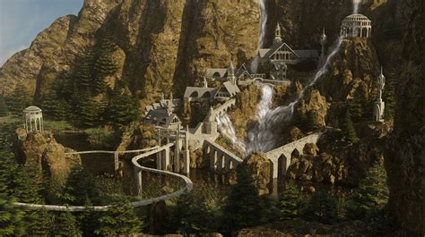 Rivendell Elven Town The House Of Elrond Finished Projects