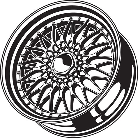 Car Wheel Illustration For Conceptual Design 2075437 Vector Art At