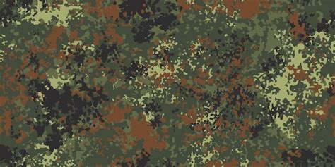 Deutsche Flecktarn Military Camouflage Seamless Pattern Design
