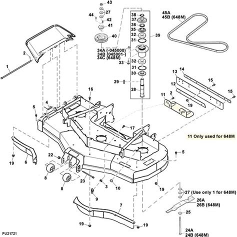 John Deere 48 Inch Mower Deck Parts Diagram Industries Wiring Diagram