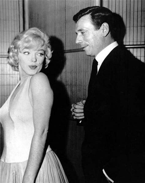 Photos Of Marilyn Monroe And Yves Montand At A Press Party For Lets
