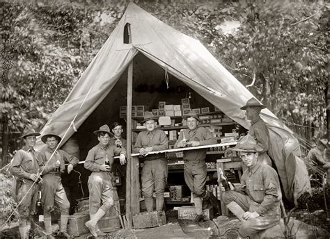 Shorpy Historical Picture Archive Happy Campers 1914 High
