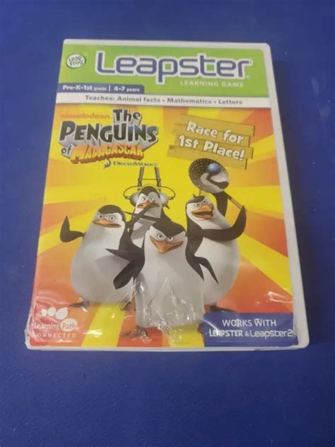 Nickelodeon The Penguins Of Madagascar Race For First Place Leap Frog Leapster 899 Picclick