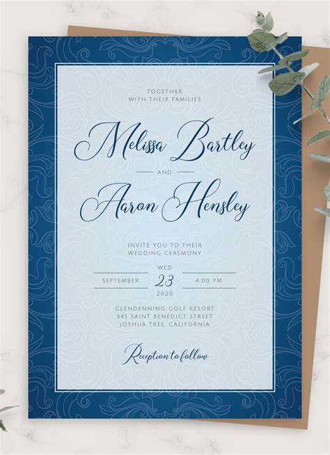 Royal Wedding Invitation Template