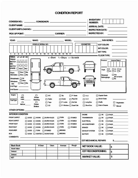 Truck Inspection Form Template